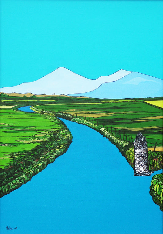 Mountains of Mourne. The 12 Arches. Newcastle. Co. Down. Art Print. Mounted. Eddie Mallon.