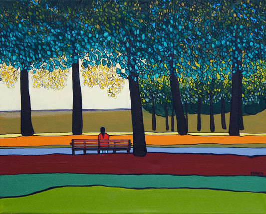 Botanic Gardens. Belfast. N. Ireland. Art Print. Mounted. Eddie Mallon.