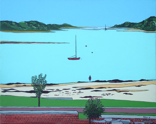 Dundrum Bay. Murlough Bay. Newcastle. Co. Down. Art Print. Mounted. Eddie Mallon.