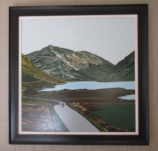 Conemarra. Co. Galway. Connemara National Park. Original Acrylic Painting. Eddie Mallon.