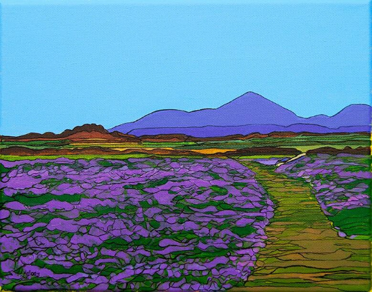 Mountains of Mourne. Murlough. Co. Down. Art Print. Mounted. Eddie Mallon.