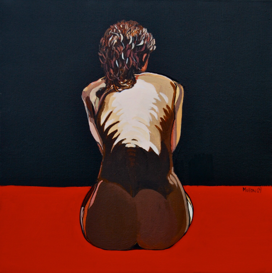 Figure Study. Erotic Art. Art Print. Mounted. Eddie Mallon.