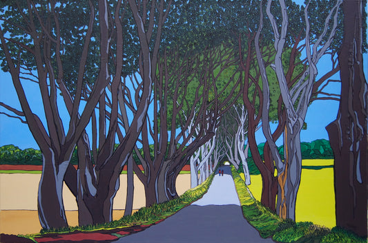 The Dark Hedges. Game of Thrones. Art Print. Mounted. Eddie Mallon.