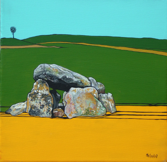 Dolmen. Giant's Ring. Shaw's Bridge. Belfast. Henge Monument. Art Print. Mounted. Eddie Mallon.