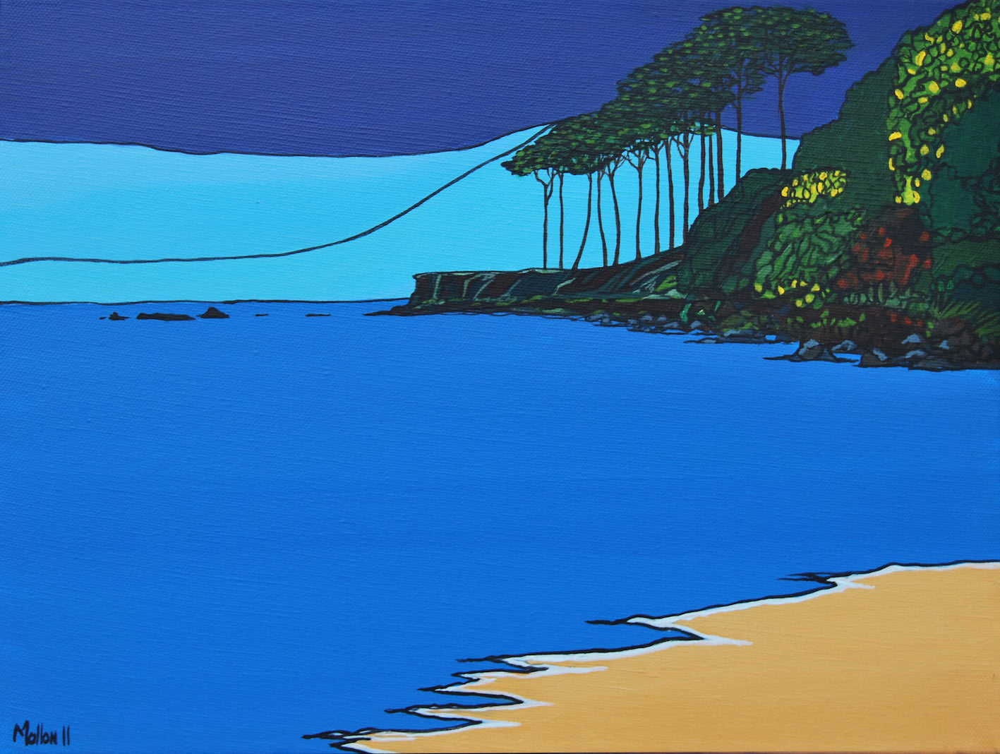 Helens Bay. Co. Down. Art Print. Mounted. Eddie Mallon.