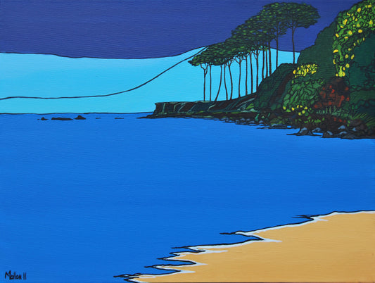 Helens Bay. Co. Down. Art Print. Mounted. Eddie Mallon.