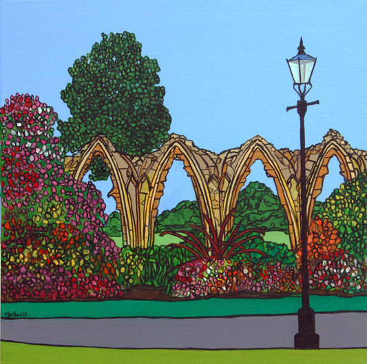York Museum Gardens. York. Yorkshire. Art Print. Mounted. Eddie Mallon.